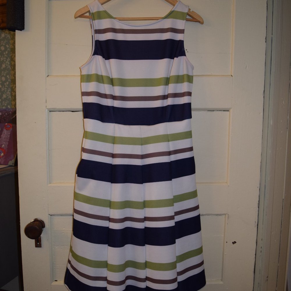 Striped Scuba  dress